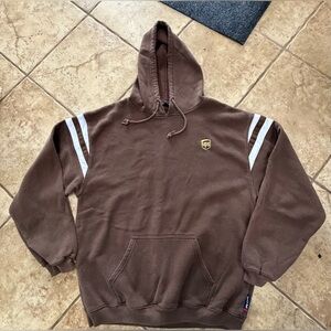 Vintage UPS employee hoodie streetwear Y2K Sport-Tek size L